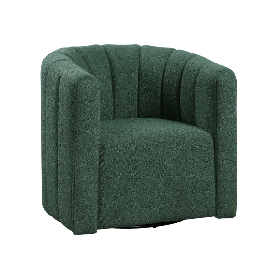 Homelegance Hasley Swivel Chair with Ottoman