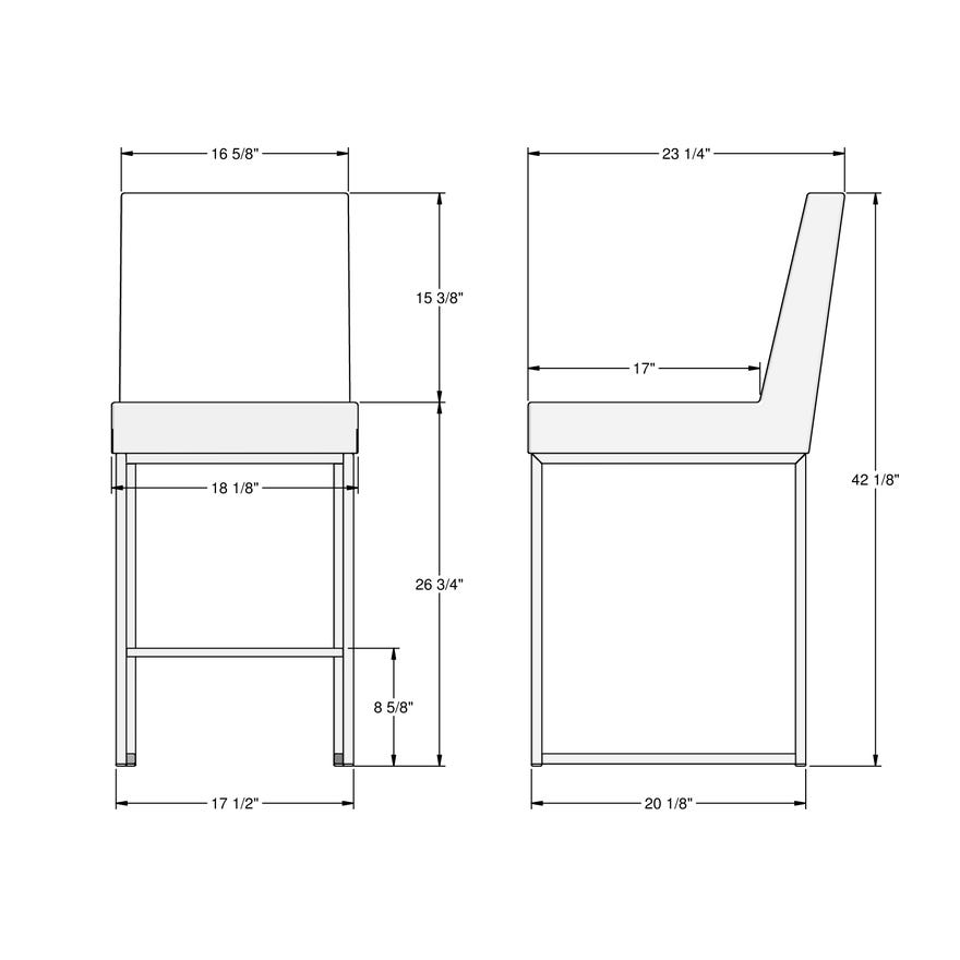 Upholstered Counter Height Stool