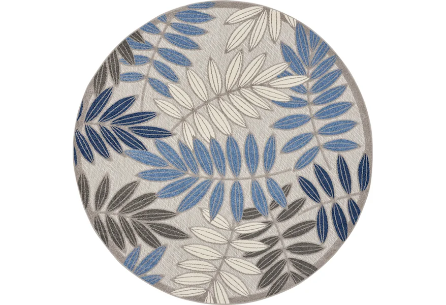Aloha 7'10" Round  Rug by Nourison at Home Collections Furniture
