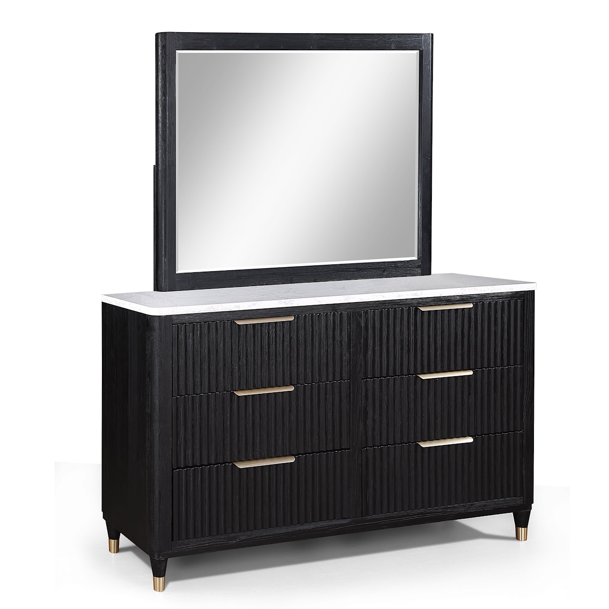 Crown Mark KARA Dresser and Mirror