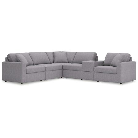 6-Piece Sectional Console