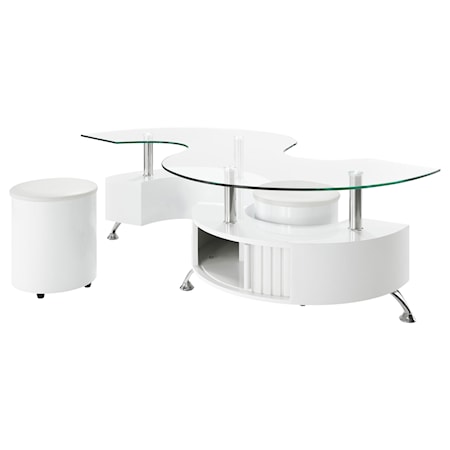 Buckley 3-piece Coffee Table and Stools Set