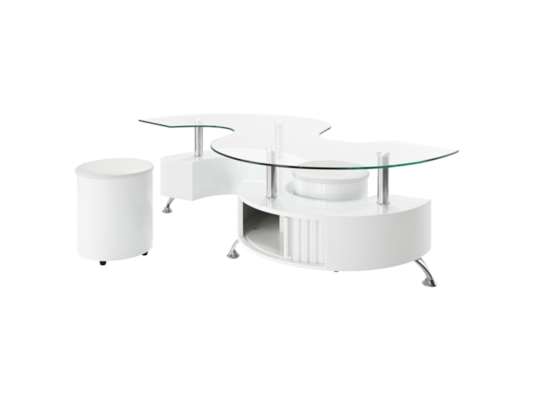 Buckley 3-piece Coffee Table and Stools Set