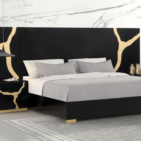 King Bed with Extended Panel