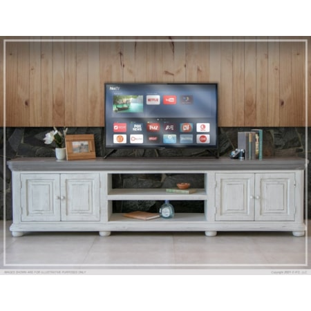  93-Inch TV Stand with Storage