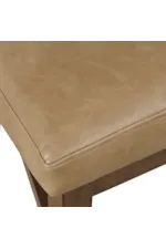 Jofran Ruston Transitional Upholstered Counter Stool with Wood Legs