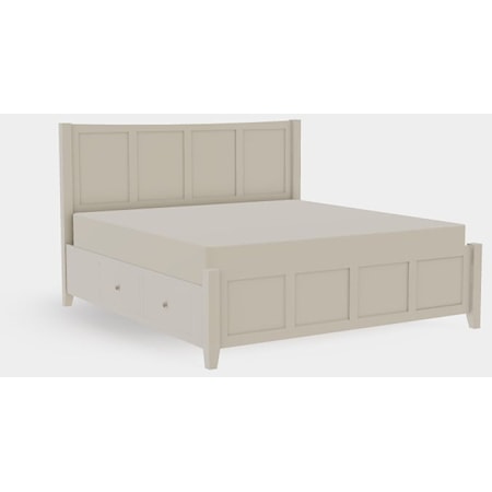 Atwood King Panel Bed with Left Drawerside Storage