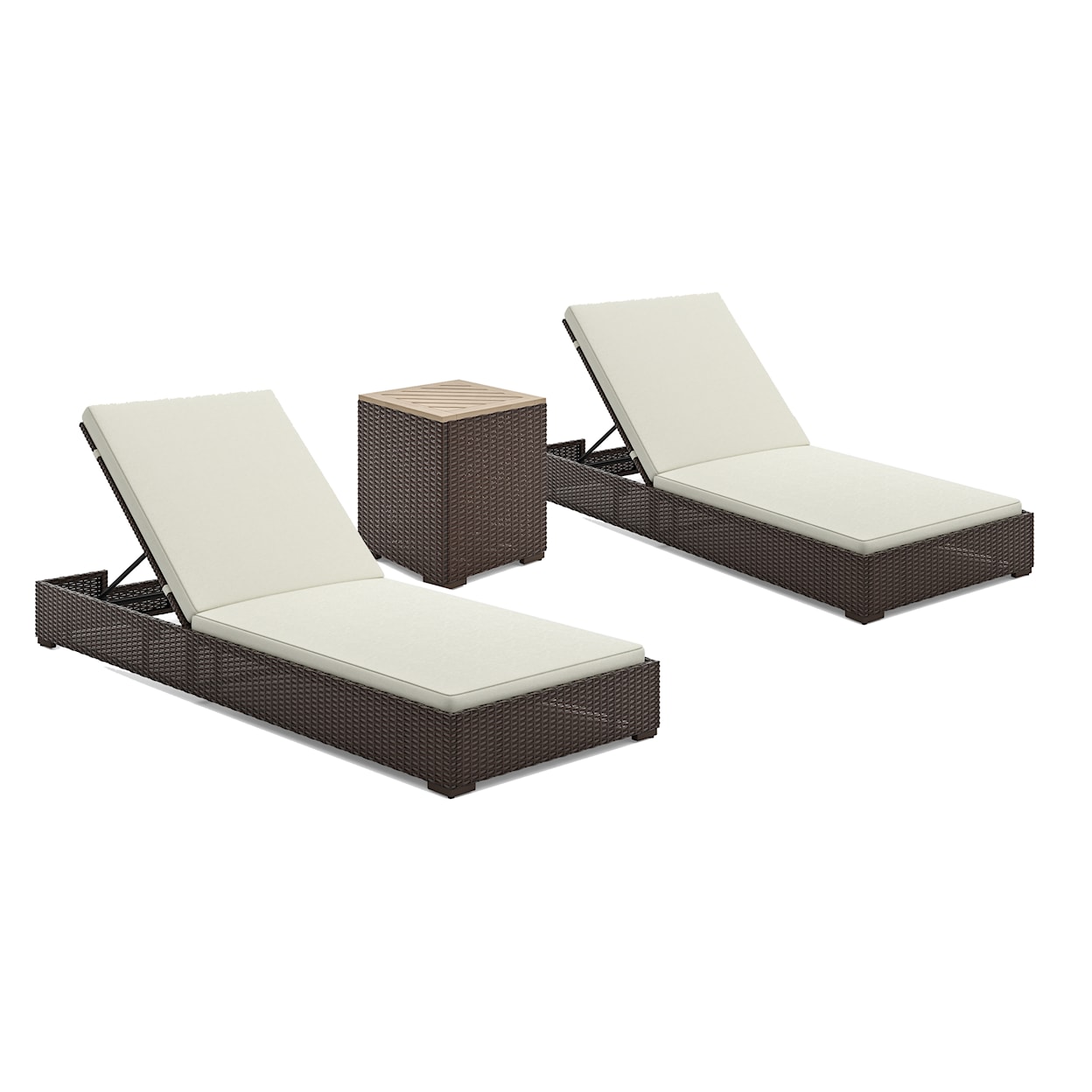 homestyles Palm Springs Outdoor Chaise Lounge Set