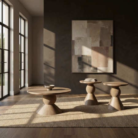 3-pc. Occasional Table Set w/Two End Tables