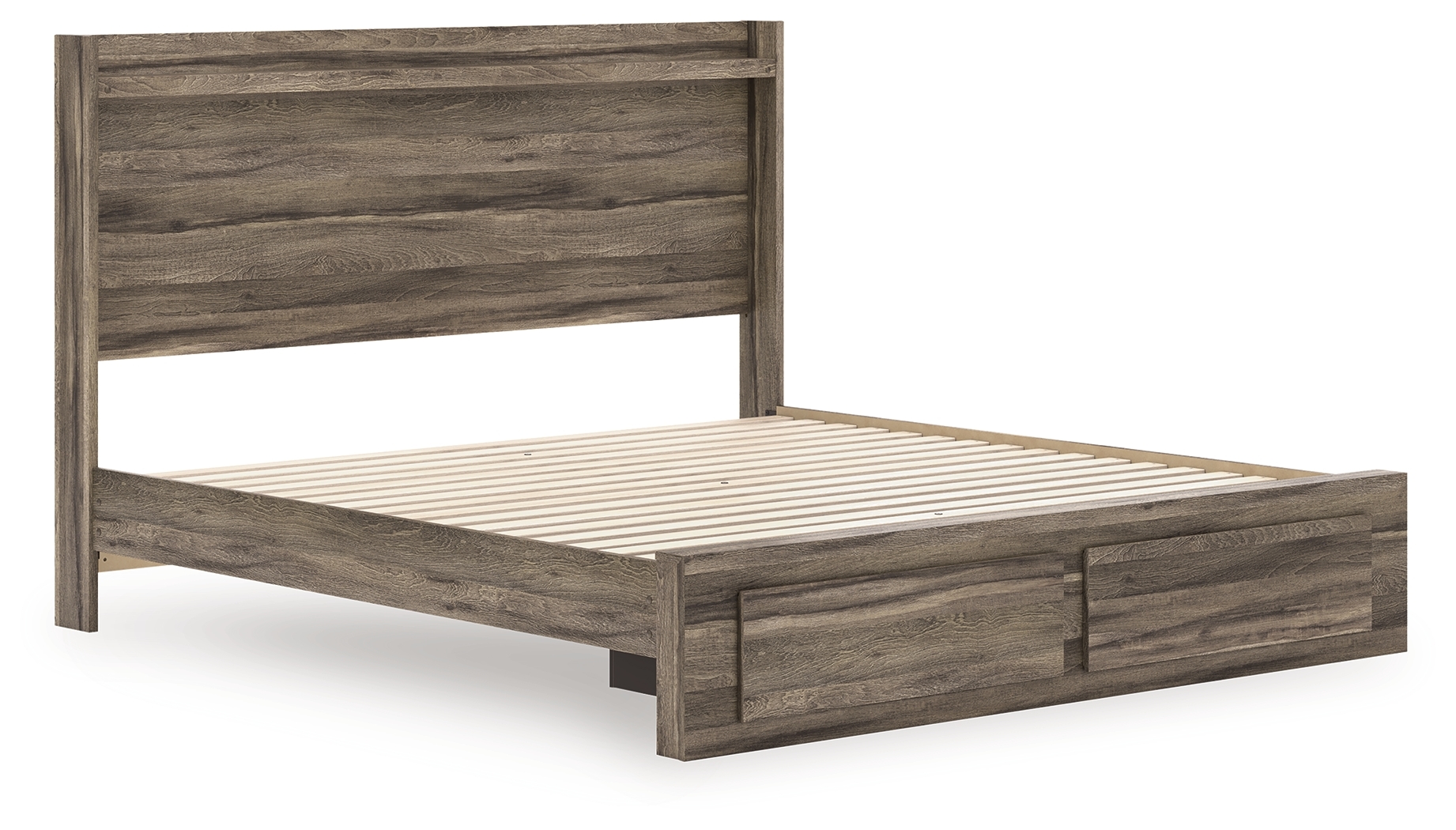 King Panel Storage Bed