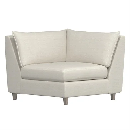 Joli Fabric Corner Chair Without Pillows