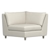 Bernhardt Plush Joli Fabric Corner Chair Without Pillows