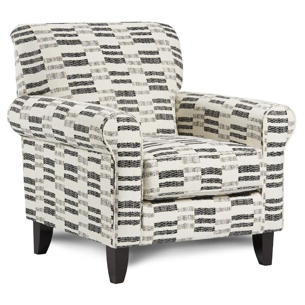 Fusion Furniture 9778 POPSTITCH PEBBLE Accent Chair