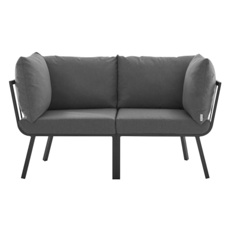 2 Piece Outdoor Sectional Sofa Set