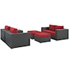 Modway Sojourn Outdoor 5 Piece Sectional Set