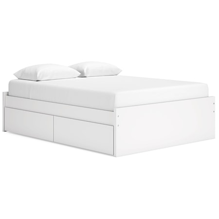 Queen Platform Bed With 2 Side Storage