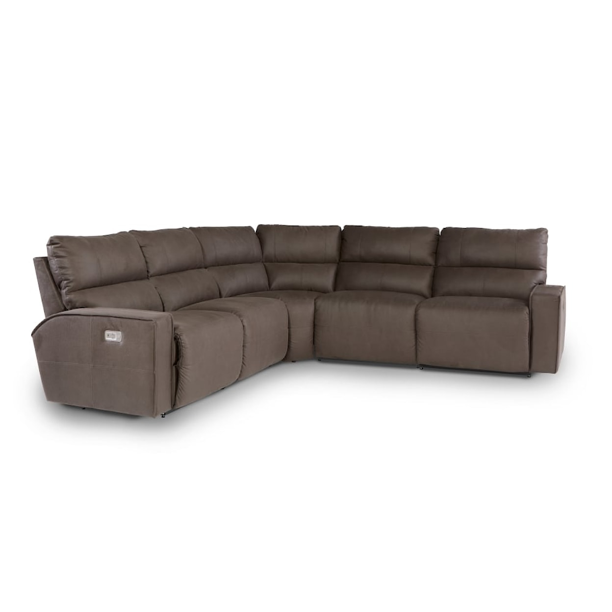 La-Z-Boy Maddox Power 4-Seat Sectional Sofa w/ HR & Lumbar