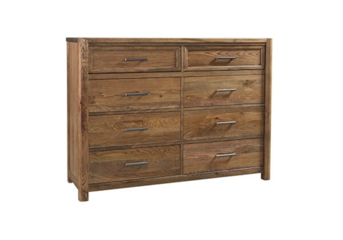 Transitional 8-Drawer Dresser