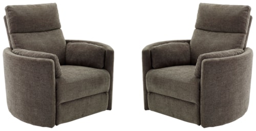 Casual Power Swivel Glider Recliner (Set of 2)
