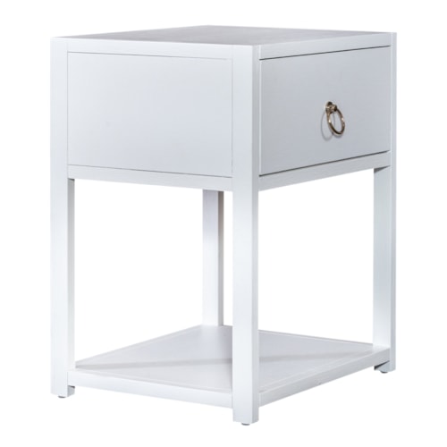 Contemporary Single Shelf Accent Table