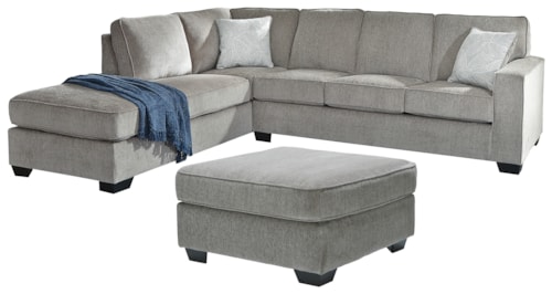 2-Piece Sectional With Ottoman