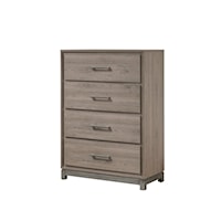 River Contemporary 4-Drawer Bedroom Chest