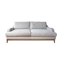 Transitional Sofa with Beige Fabric