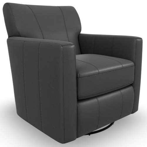 Contemporary Swivel Barrel Chair