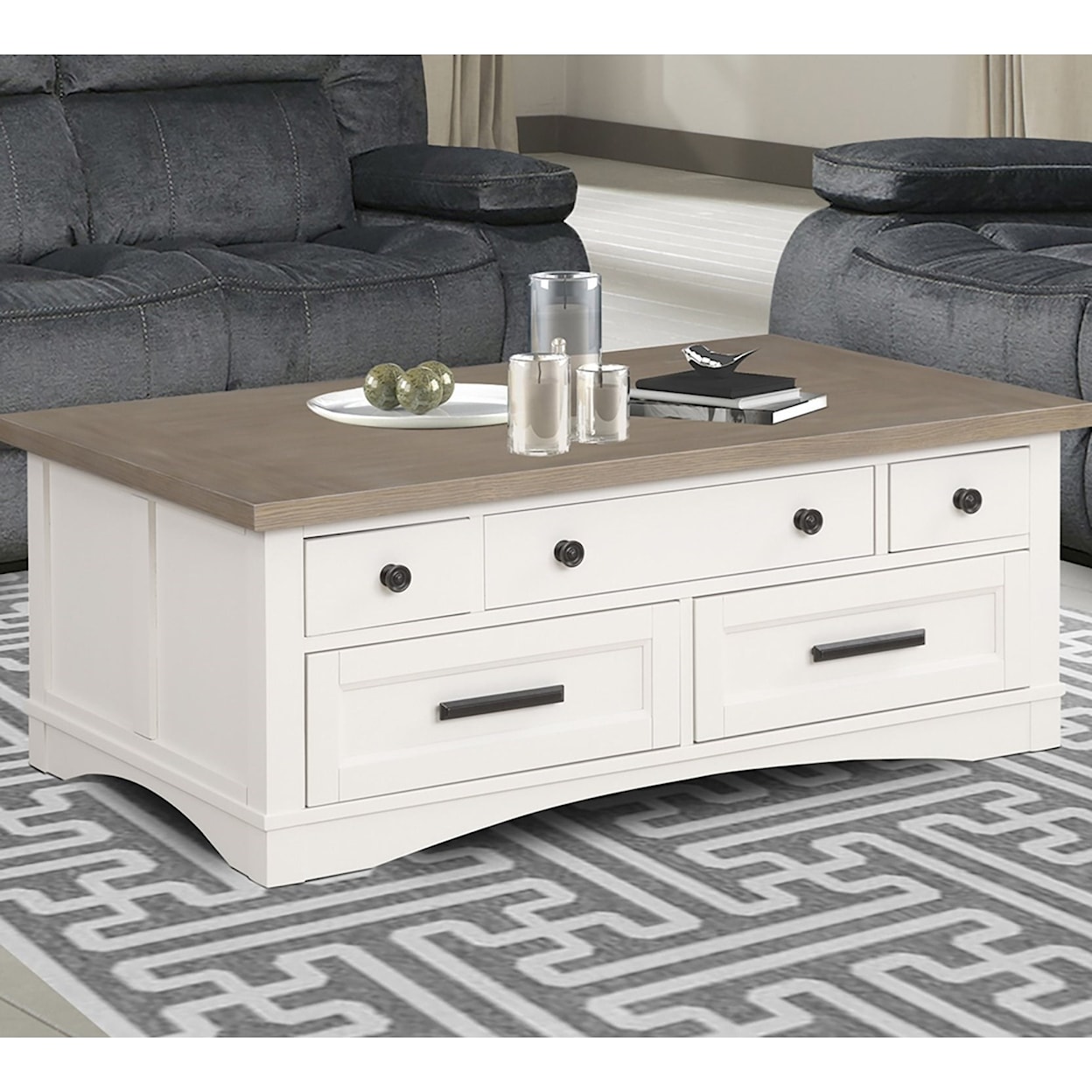 Carolina House Americana Modern Cocktail Table with Lift Top