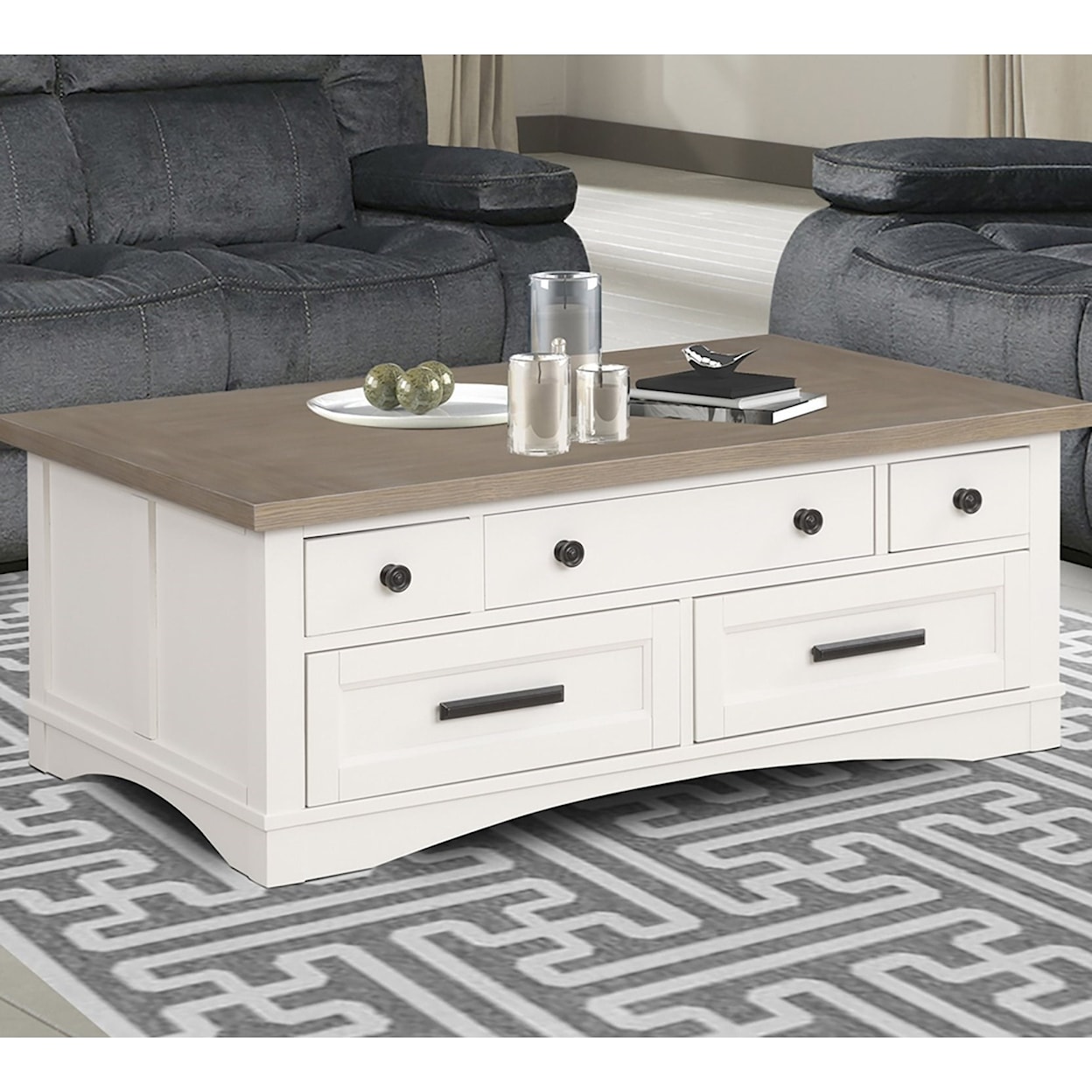 Parker House Americana Modern Cocktail Table with Lift Top