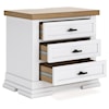 JB King Ashbryn 3-Drawer Nightstand