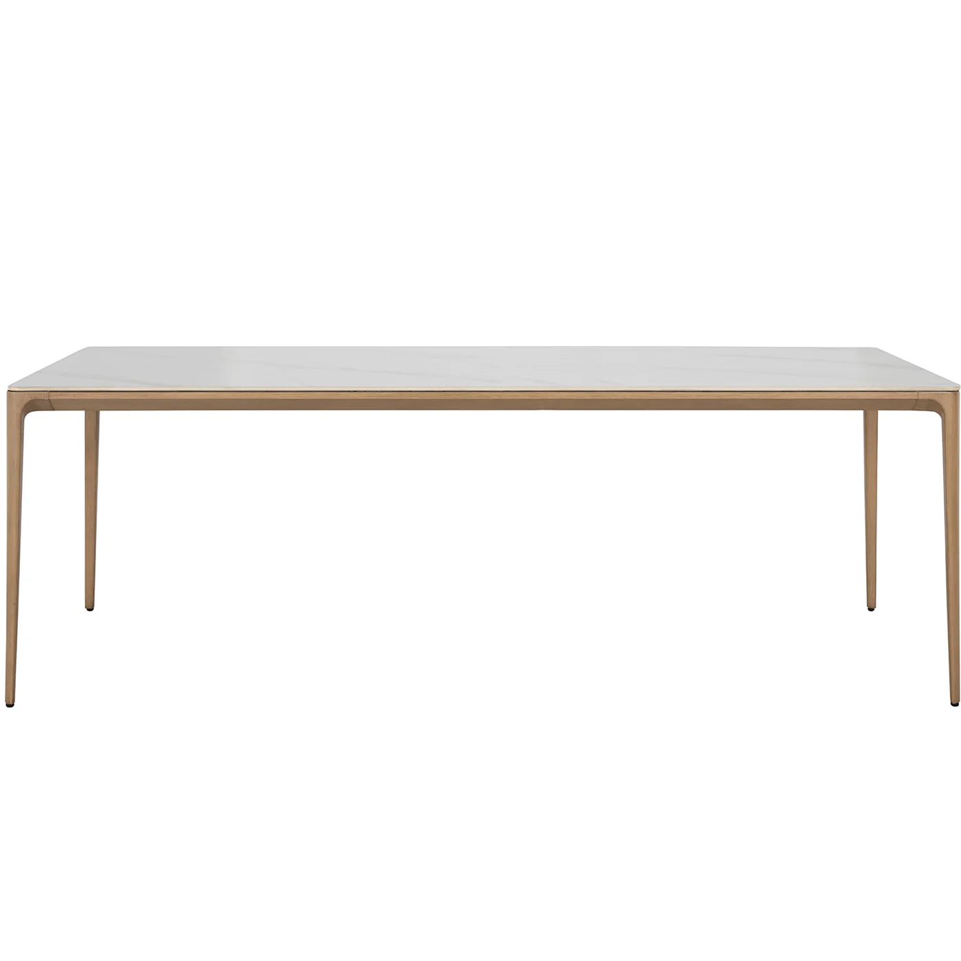 Modern 86" Stone-Top Dining Table