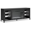 Ashley Furniture Signature Design Cayberry 60" TV Stand With Electric Fireplace