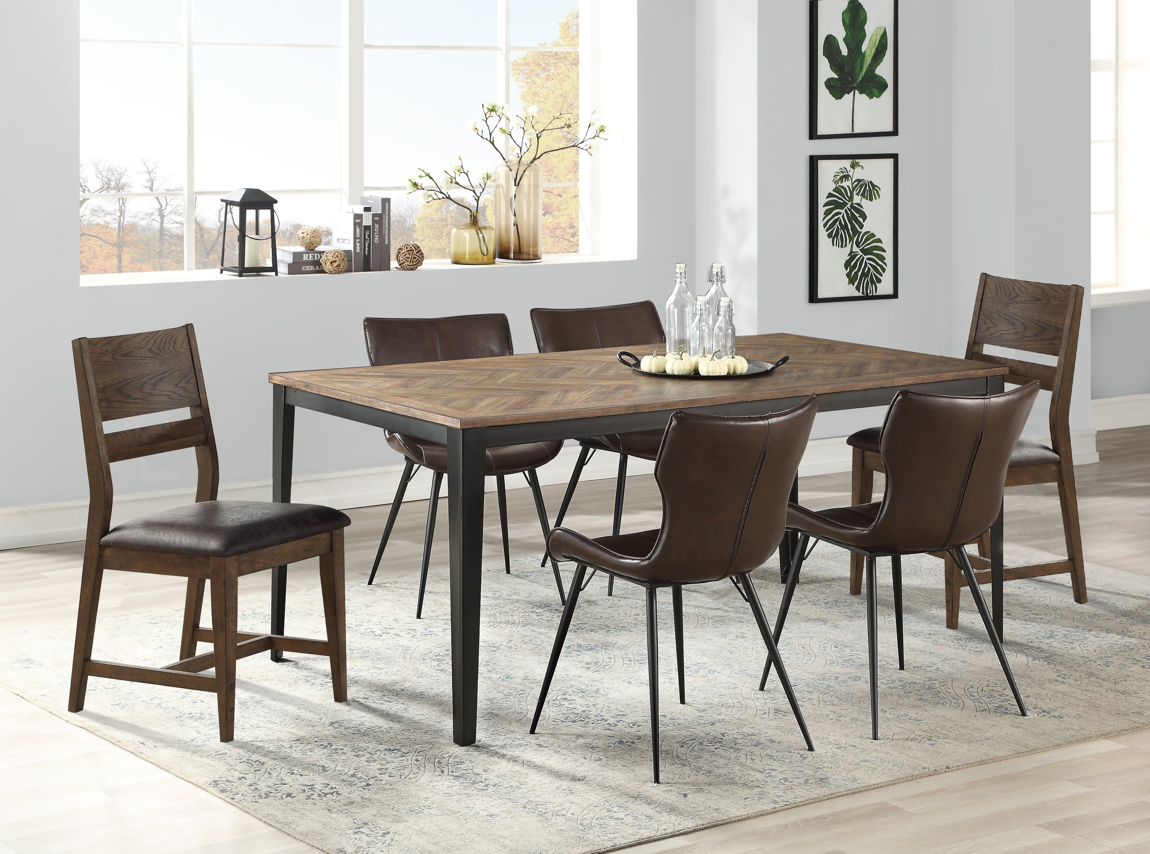 7 piece outlet industrial dining set