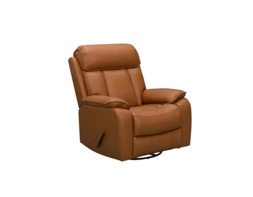Casual Manual Swivel Glider Recliner with Pillow Arms