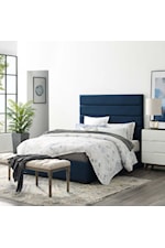 Modway Genevieve Queen Upholstered Fabric Platform Bed