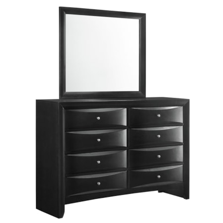 8-Drawer Dresser and Mirror Set