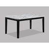 Crown Mark Pascal Dining Table with Faux Marble Top