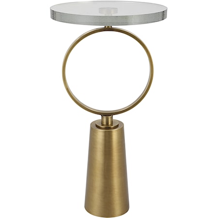 Ringlet Brass Accent Table