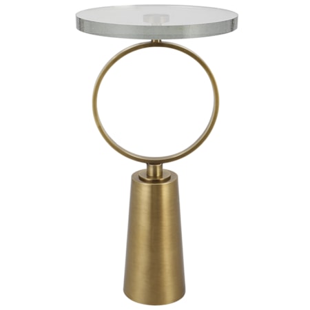 Ringlet Brass Accent Table