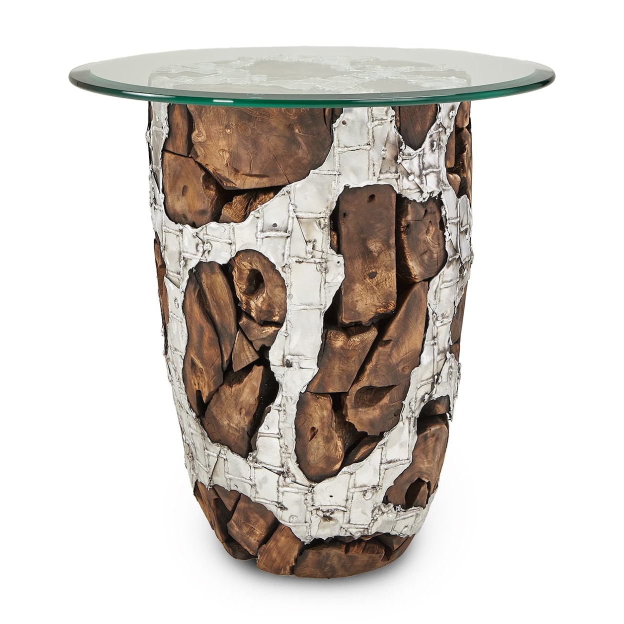 Michael Amini Discoveries Round End Table