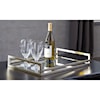Signature Design by Ashley Accents Derex Silver Finish Tray