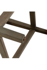 Liberty Furniture Americana Farmhouse Transitional Upholstered Console Stool with Footrest