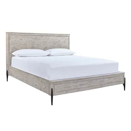 Contemporary California King Bed with USB ports