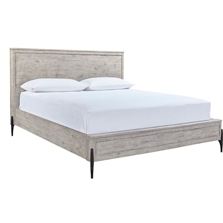 Contemporary King Bed with USB Ports