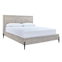 Contemporary King Bed with USB Ports
