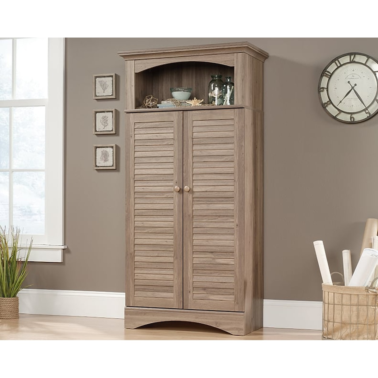 Sauder Harbor View Two-Door Storage Cabinet