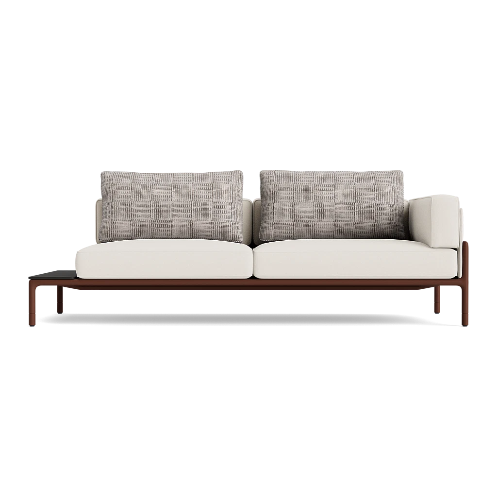 Moto Right Arm Loveseat with Table Sectional
