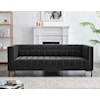 Steve Silver Isaac Gray Velvet Sofa