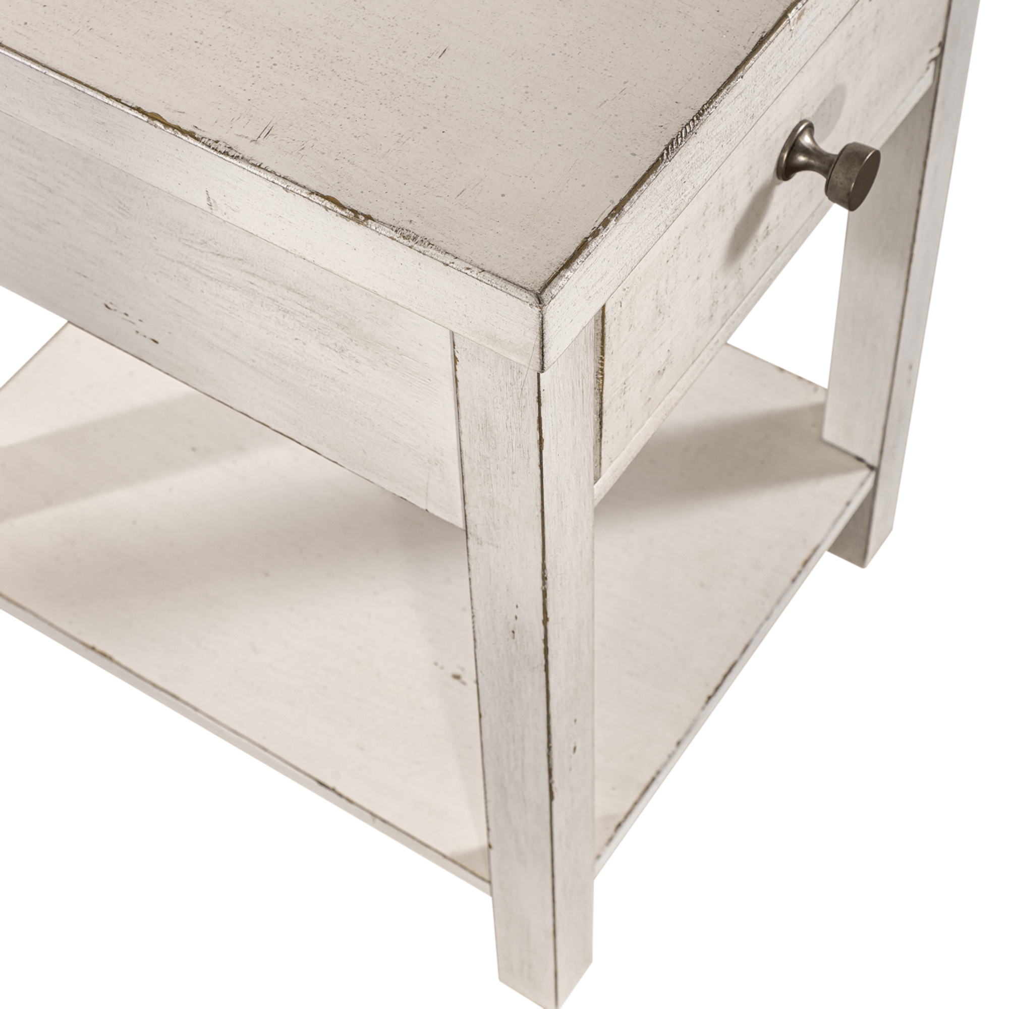 Liberty Furniture Modern Farmhouse Drawer Chair Side Table